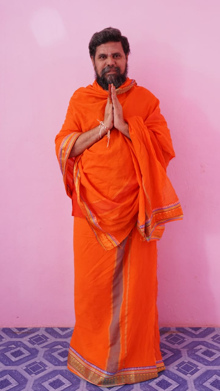 Swami in prayer